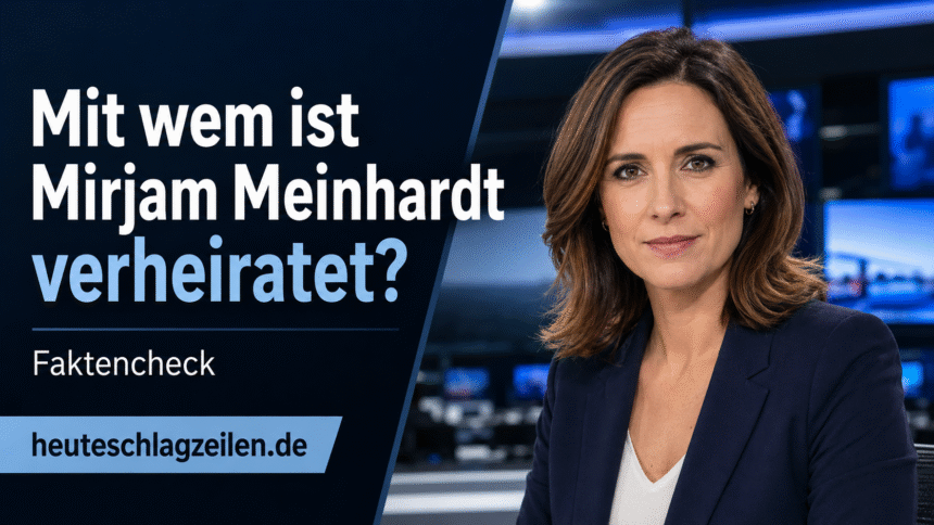 Mit wem ist Mirjam Meinhardt verheiratet